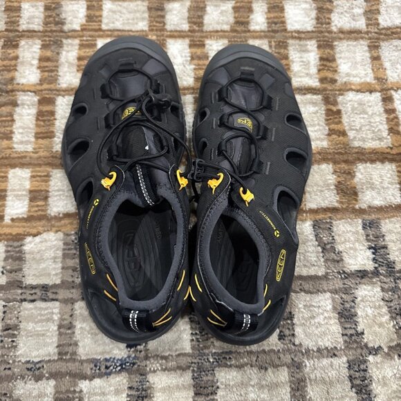 KEEN SOLR Water Sport Hiking Sandal Men 8.5  Black Speed  Lace Close Toe 1022246 main image 9